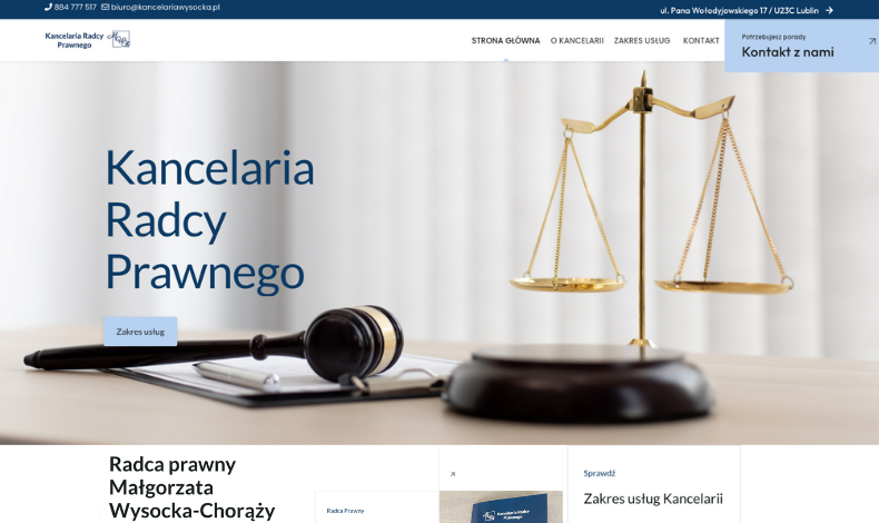 Radca Prawny Małgorzata Wysocka-Chorąży