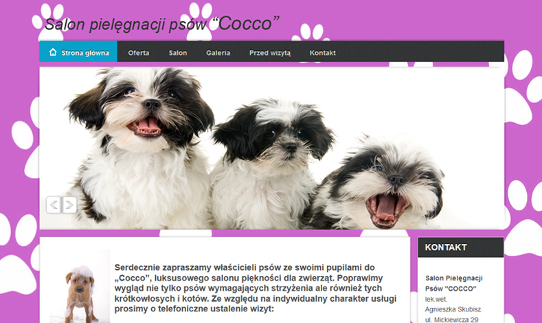 Salon pielęgnacji psów Cocco